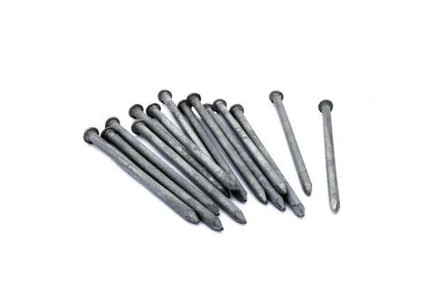 Bunch of Construction Nails Stock Photos