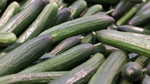 A bunch of cucumbers. Stock Footage 119915969