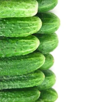 Bunch of cucumbers Stock Photos