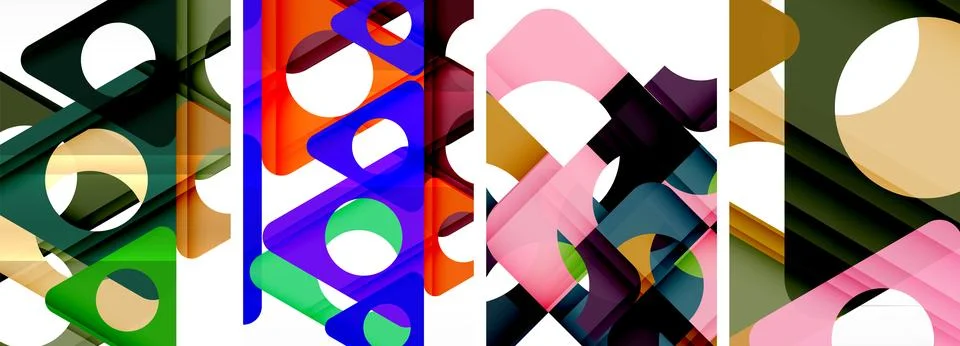 A bunch of different colored objects on a white background 스톡 일러스트