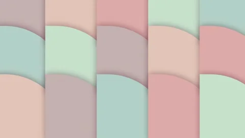 Bunch of different colored shapes on pink, blue pink abstract black logo it Stock Footage 335148852