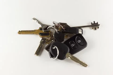 Bunch of different keys Stock Photos