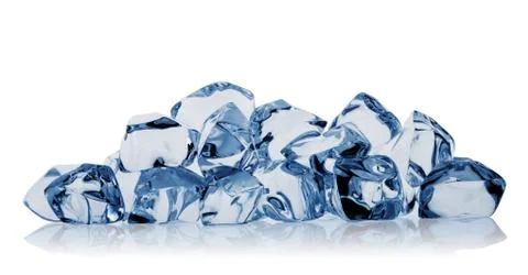 Bunch of diverse ice cubes Stock Photos
