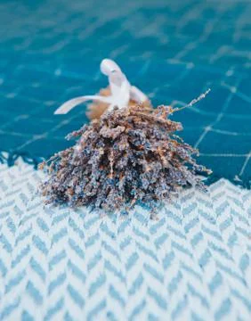 A bunch of dry lavender Stock Photos