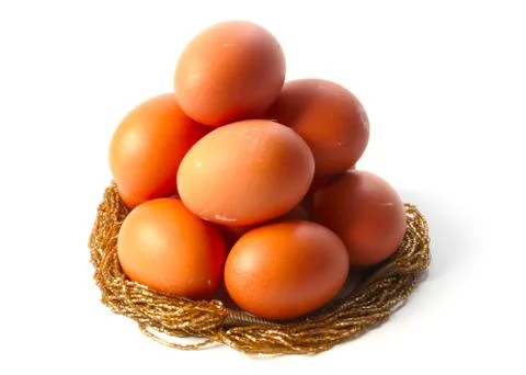 A bunch of eggs Stock Photos
