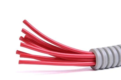 Bunch of electric wires Stock Photos