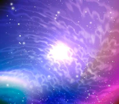 Bunch of energy in the galaxy Stock Illustration