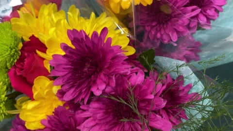 Bunch of flowers Stock Footage 178647468