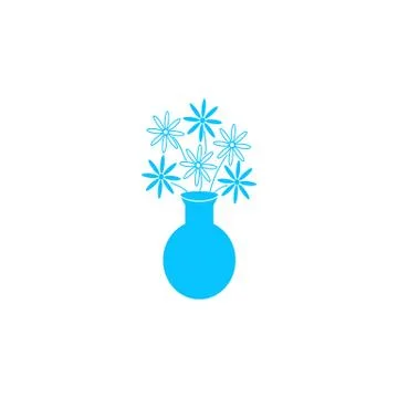 Bunch of Flowers icon flat. Illustrazione stock