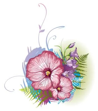 Bunch of Flowers Illustrazione stock
