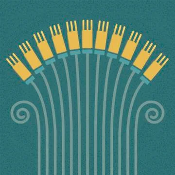 Bunch of flowers Stock Illustration