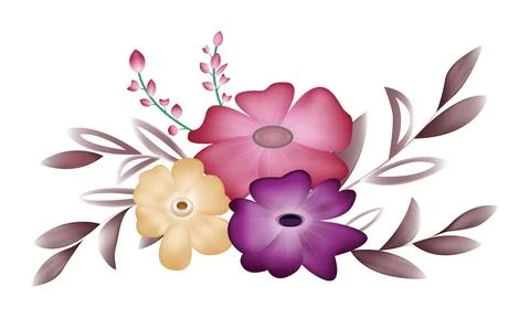 Bunch of flowers Stock Illustration