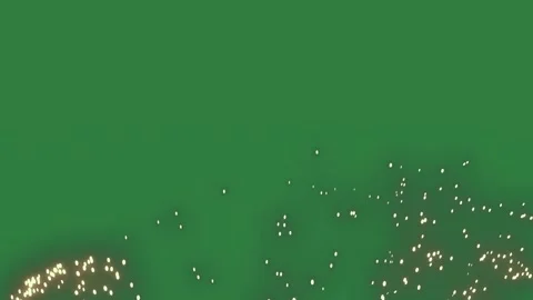 Bunch of flowers spots dots fire isolated on green screen background Stock Footage 336954585