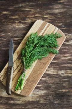Bunch of fresh dill Stock Photos