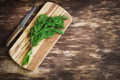 Bunch of fresh dill Foto stock
