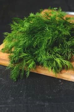 Bunch of fresh  dill Foto stock
