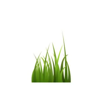 Bunch of fresh green grass flat style, vector illustration Illustrazione stock