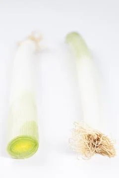 Bunch of fresh leeks Stock Photos