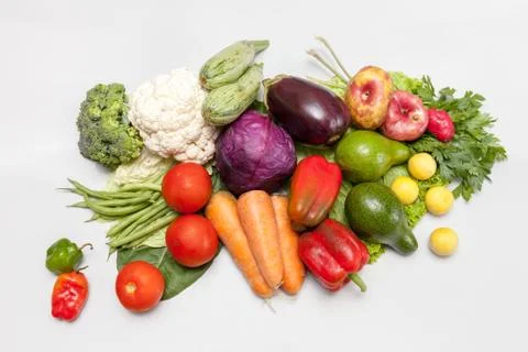 Bunch of fresh vegetables. Environmentally friendly and safe. A variety of Stock Photos