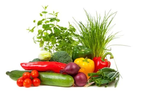 Bunch of fresh vegetables Stock Photos