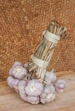 Bunch of garlic Foto stock