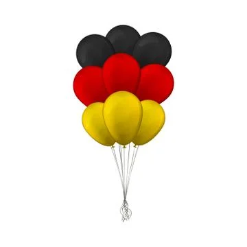Bunch of Germany balloons. Stock Illustration