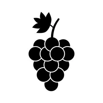 Bunch of grape icon element of fruit icon for mobile concept and web apps. Th Stock Illustration