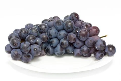 Bunch of grape isolated on white Stock Photos