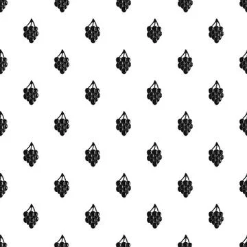Bunch grape pattern seamless Illustrazione stock