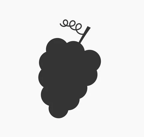 Bunch of grapes icon. Vector illustration. Stock Illustration