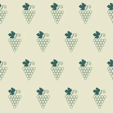 Bunch of grapes Stock Illustration