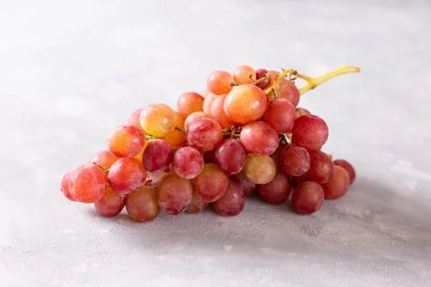 Bunch of grapes on light background. Red grapes Stock Photos