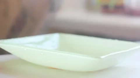 Bunch of grapes on a plate Stock Footage 10891195