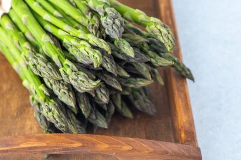 Bunch of green asparagus Stock Photos