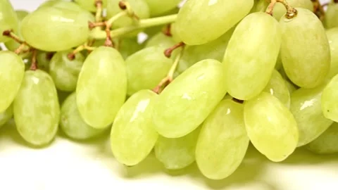 Bunch of  green grapes Stock Footage 285655657