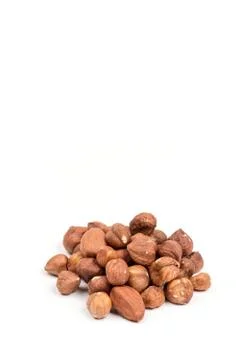Bunch of hazelnut isolated over white background Foto stock
