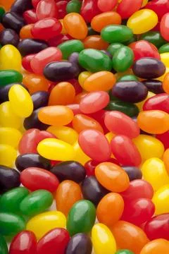 Bunch of jelly beans Foto stock