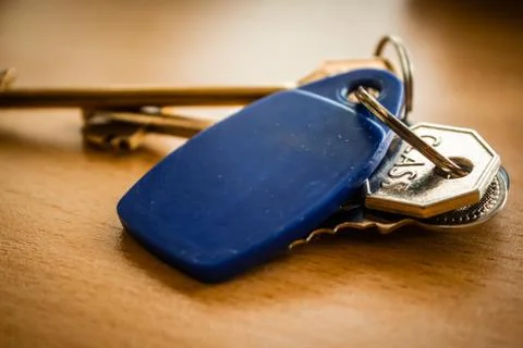 Bunch of keys on a table 写真素材