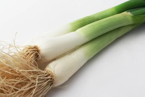 Bunch leeks Stock Photos