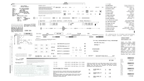 A bunch of lines and numbers on a white background Stock-Footage 264897211