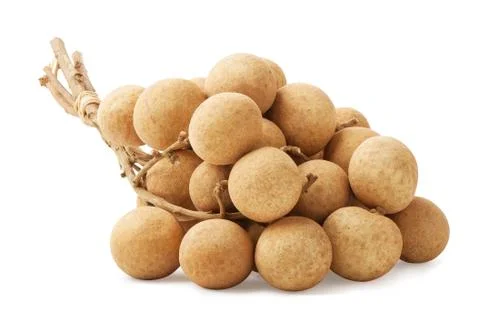 Bunch of longan isolated Stock Photos