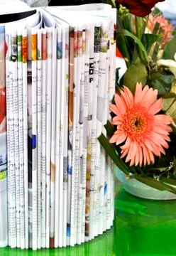 Bunch of magazine Stock Photos