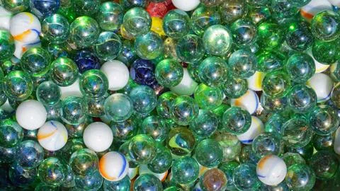 Bunch of marbles Stock Photos