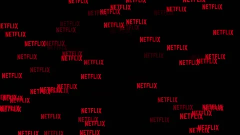 Bunch of Netflix Logos emerging Stock Footage 161109366