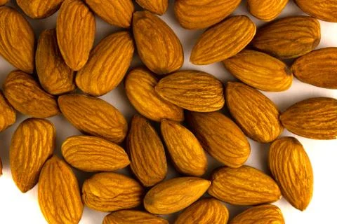 A bunch of nuts almonds Stock Photos
