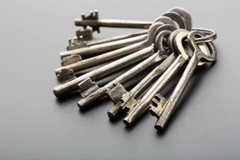 Bunch of old keys Stock Photos