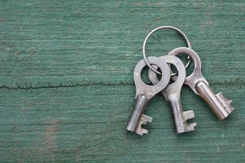 A bunch of old keys Stock Photos