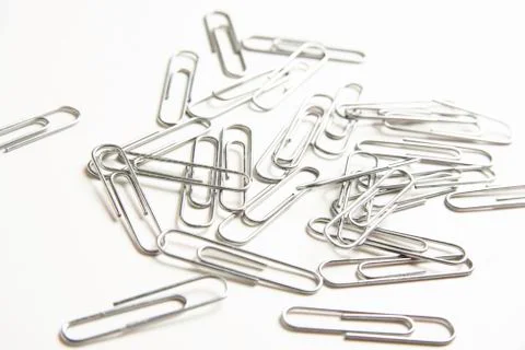 A Bunch Of Paper Clips Stock Photos