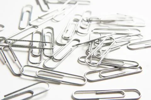 A Bunch Of Paper Clips Stock Photos