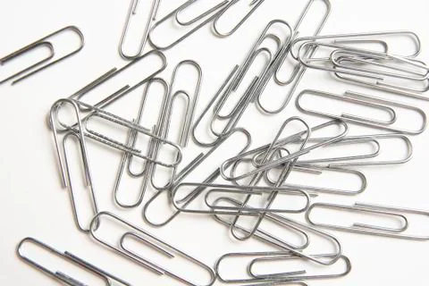 A Bunch Of Paper Clips Stock Photos